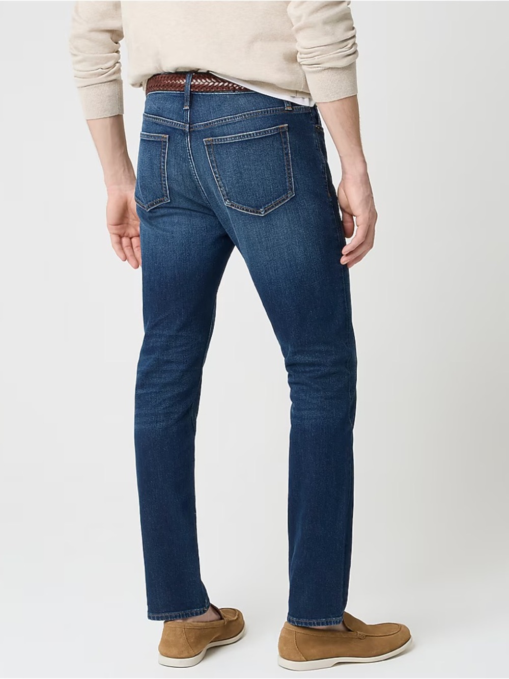 J.Crew Factory Athletic Slim-Fit Jean in Signature Flex Dark Wash Size 40x32 - Picture 2 of 6